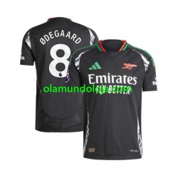 Camisola Arsenal Martin Odegaard 8 Homem Equipamento Segundo 2024-2025 Manga Curta